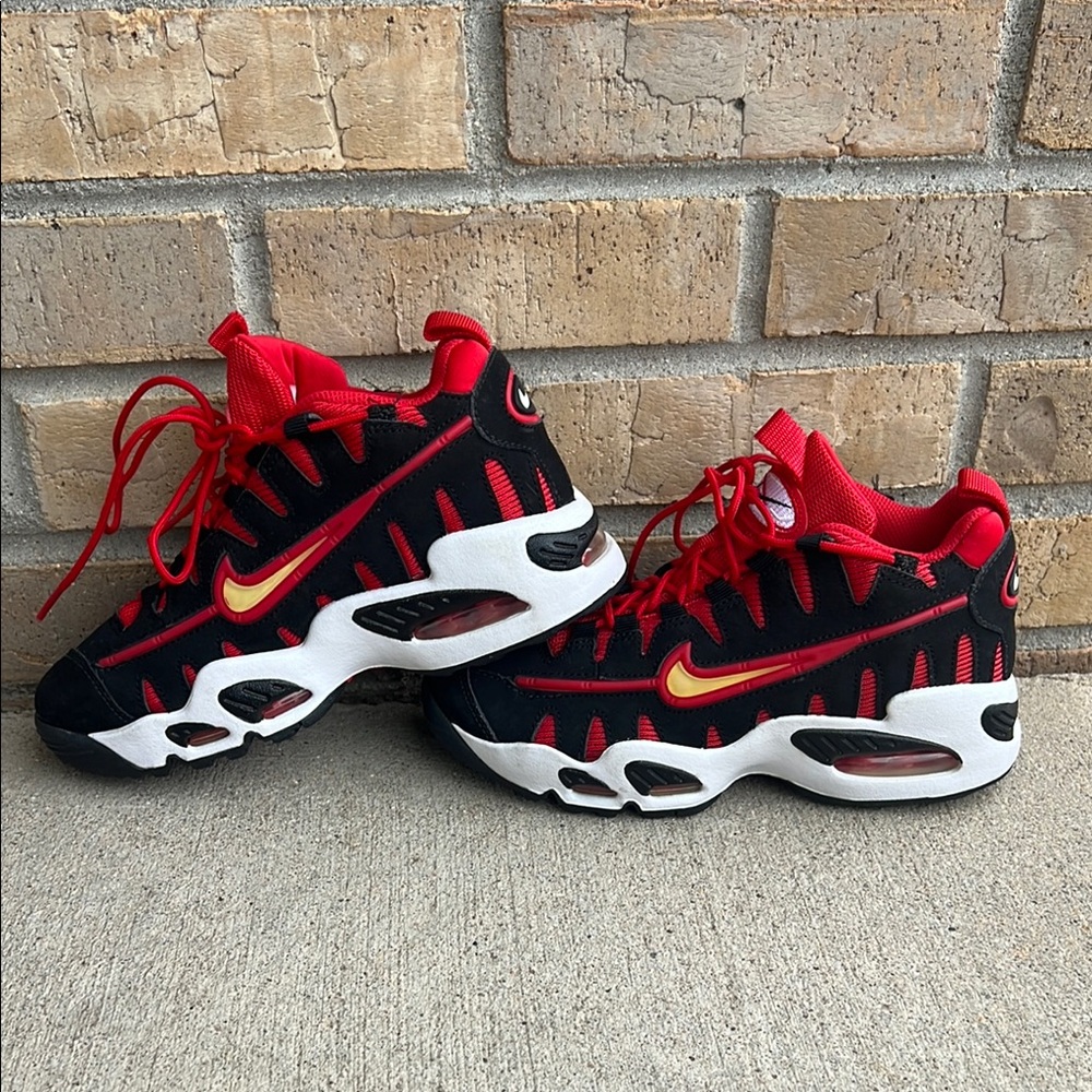 Nike Air Red and Black Chunky Sneakers